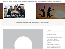 Tablet Screenshot of easyprofitsnow.com